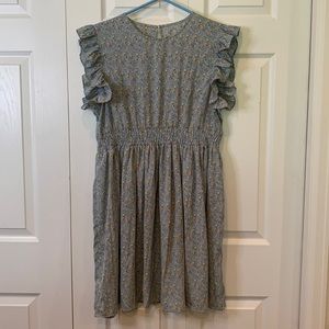 Shein XL Women’s Pale Blue Dress with Flowers